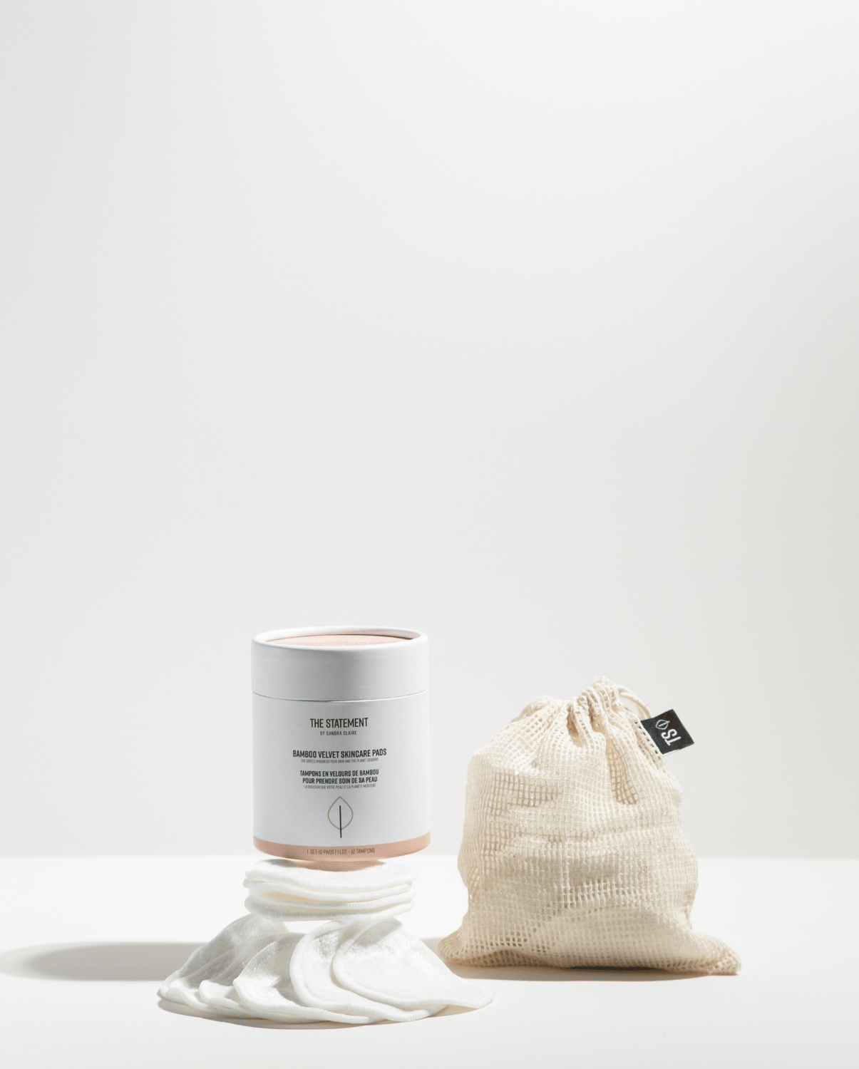 Bamboo Velvet Skincare Pads - 10 pads with laundry bag